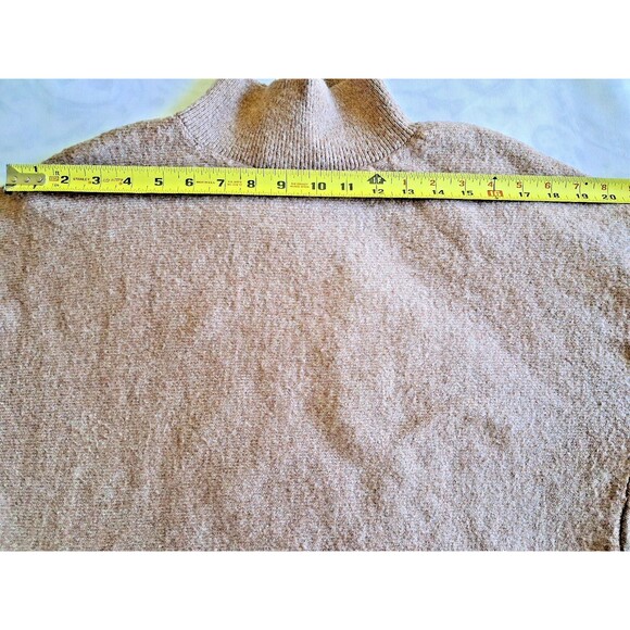 Magaschoni Women’s Small Tan Turtleneck Sweater Soft Knit Pullover - Picture 6 of 8